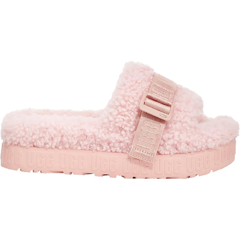 Padded Slippers-Comfortable slippers for movie night at home-Women's UGG Fluffita Pink Cloud Sheepskin