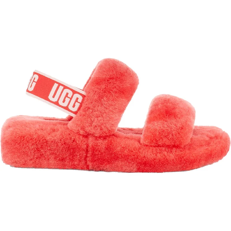 Common Slippers-Cozy slippers for staying cozy at home-Women's UGG Oh Yeah Coral Sheepskin