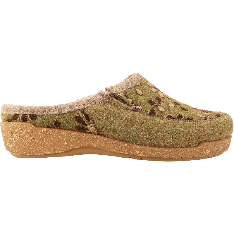 clogs for all-day stylish comfort-Women's Taos Woolderness 2 Moss Wool