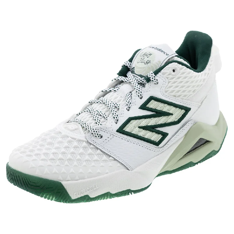 Women`s Coco CG2 B Width Tennis Shoes White and Marsh Green