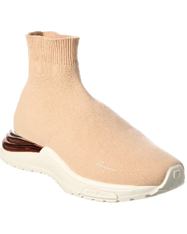 Athletic Shoes global reach-Power Mules & Clogs-Athletic shoes for sports training-Salvatore Ferragamo Ninette Knit Sock Sneaker