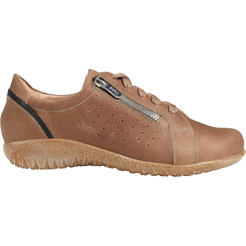 Casual Shoes with timeless-Comfortable-casual-shoes-for-long-picnics-Women's Naot Moko Bark Nubuck/Soft Black Leather