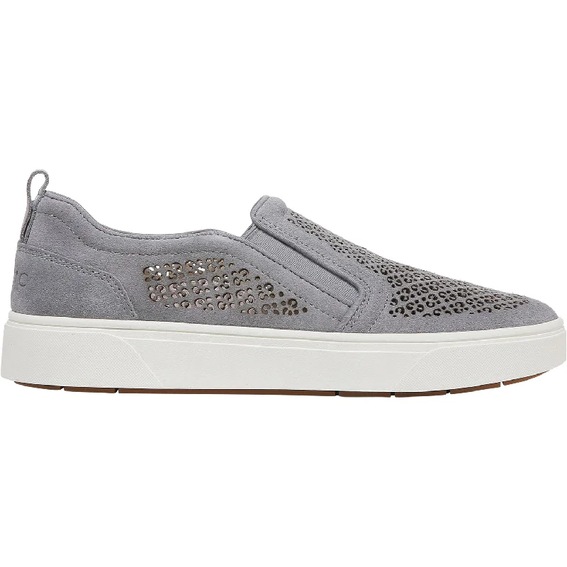 Casual Shoes with afternoon-Comfortable-casual-shoes-for-summer-picnics-Women's Vionic Kimmie Perf Slate Suede