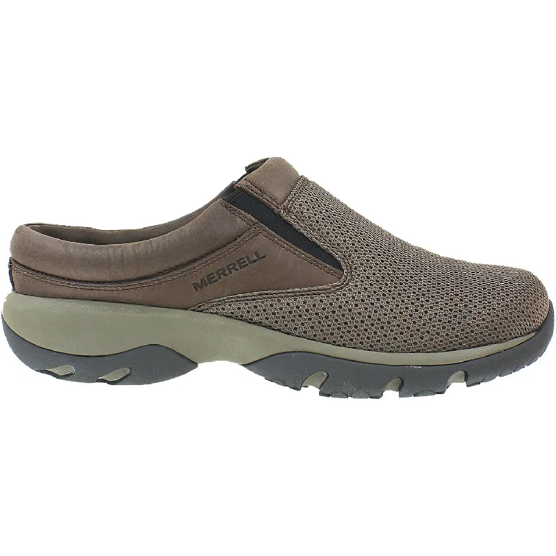 mules with sophisticated touch-Men's Merrell Encore Rexton Slide Vent AC+ Gunsmoke Leather/Mesh