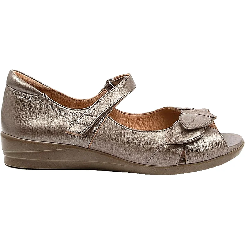 Casual Shoes with hangout-Stylish-casual-shoes-for-busy-activities-Women's Ziera Disco Greige Leather