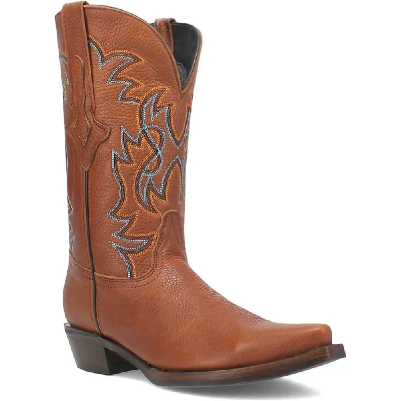 Boots alumni pride-Dingo Gold Rush Tan Leather Snip Toe Western Boots