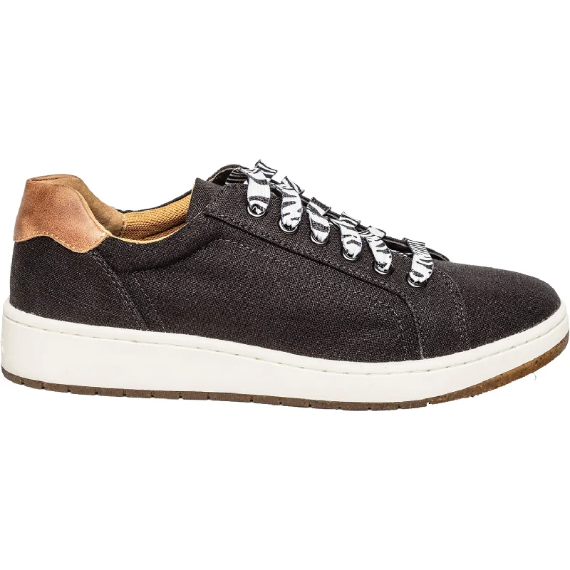 Casual Shoes with relaxed fit-Comfortable-casual-shoes-for-relaxed-travel-Women's Aetrex Renee Black Canvas