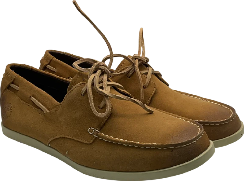 Timberland Nude Suede Boat Shoes UK 10 EU 44 👞