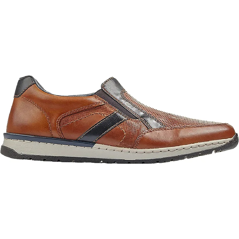 Casual Shoes with finish-Casual-shoes-with-breathable-insoles-Men's Rieker B5160-25 Thilo 60 Nut/Ocean Leather