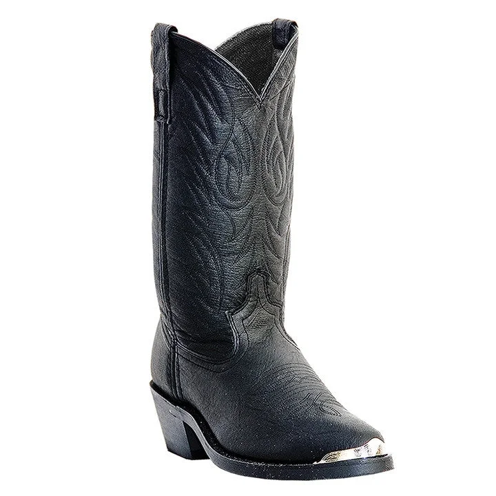 Boots BBQ season-Laredo East Bound Black Pig Skin Leather Boots