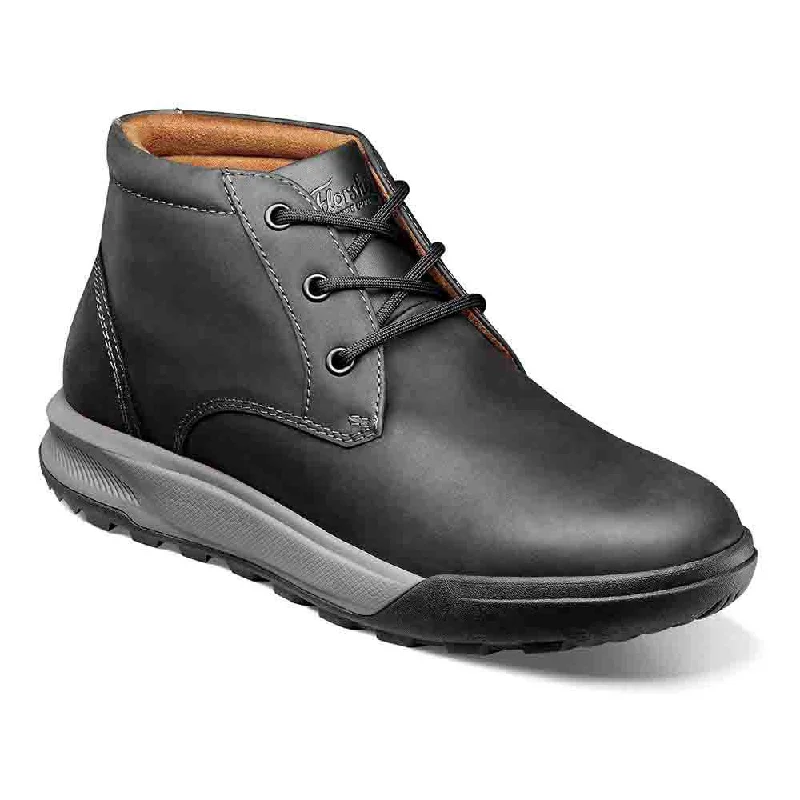 Boots support cause-Florsheim Black Nubuck Trail Mix Plain Toe Chukka Boots