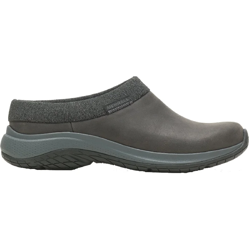 clogs for comfort and fashion-Women's Merrell Encore Nova 5 Black Leather