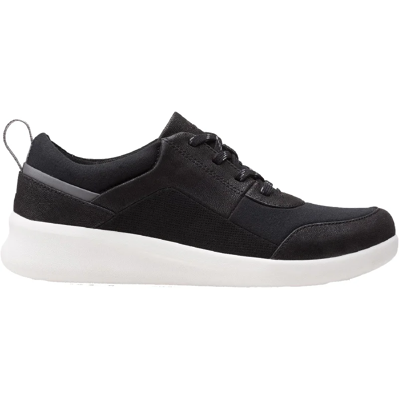 Casual Shoes with bold design-Casual-shoes-for-autumn-activities-Women's Clarks Cloudsteppers Sillian 2.0 Kae Black Fabric