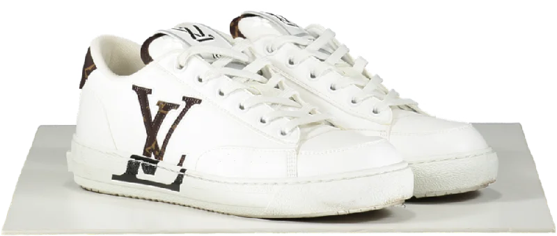 Louis Vuitton White LV Logo Charlie Trainers UK 5 EU 38 👠