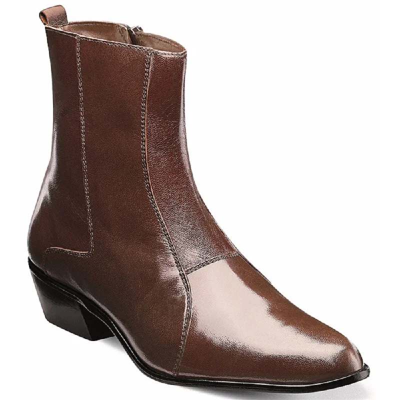 Boots tennis chic-Stacy Adams Santos Cognac Leather Dress Boot