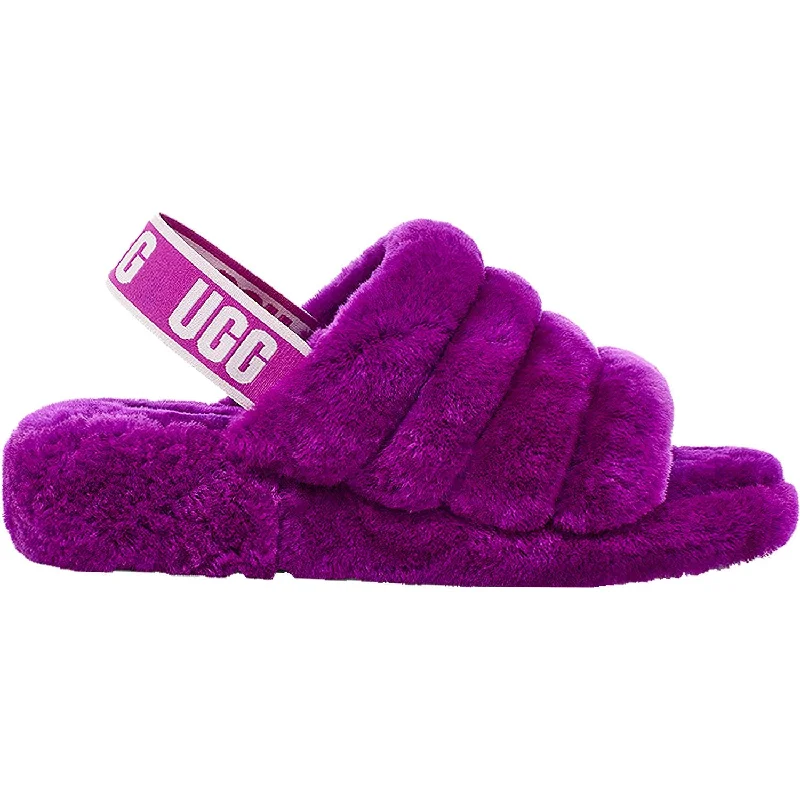 Durable-Made Slippers-Snuggly slippers for luxurious indoor time-Women's UGG Fluff Yeah Slide Berrylicious Sheepskin