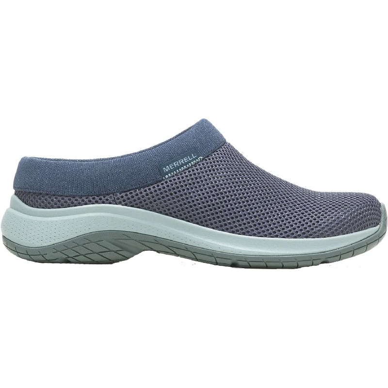 mules for relaxed indoor use-Women's Merrell Encore Breeze 5 Navy Mesh