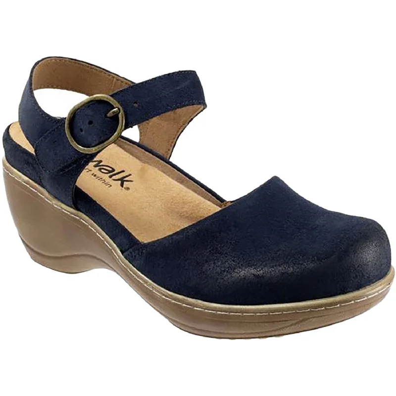 Casual Shoes seniors-Casual-shoes-with-supportive-arch-Women's Soft Walk Mabelle Navy Suede