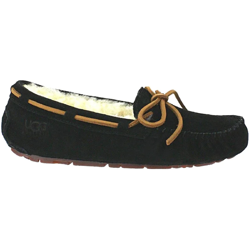 Trendy Slippers-Comfortable slippers for unwinding after a long day-Women's UGG Dakota Black Suede