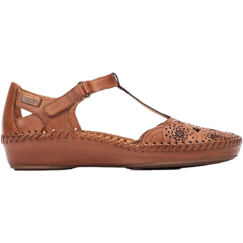 Casual Shoes with essentials-Comfortable-casual-shoes-for-hiking-picnics-Women's Pikolinos P. Vallarta 655-0734 Brandy Leather