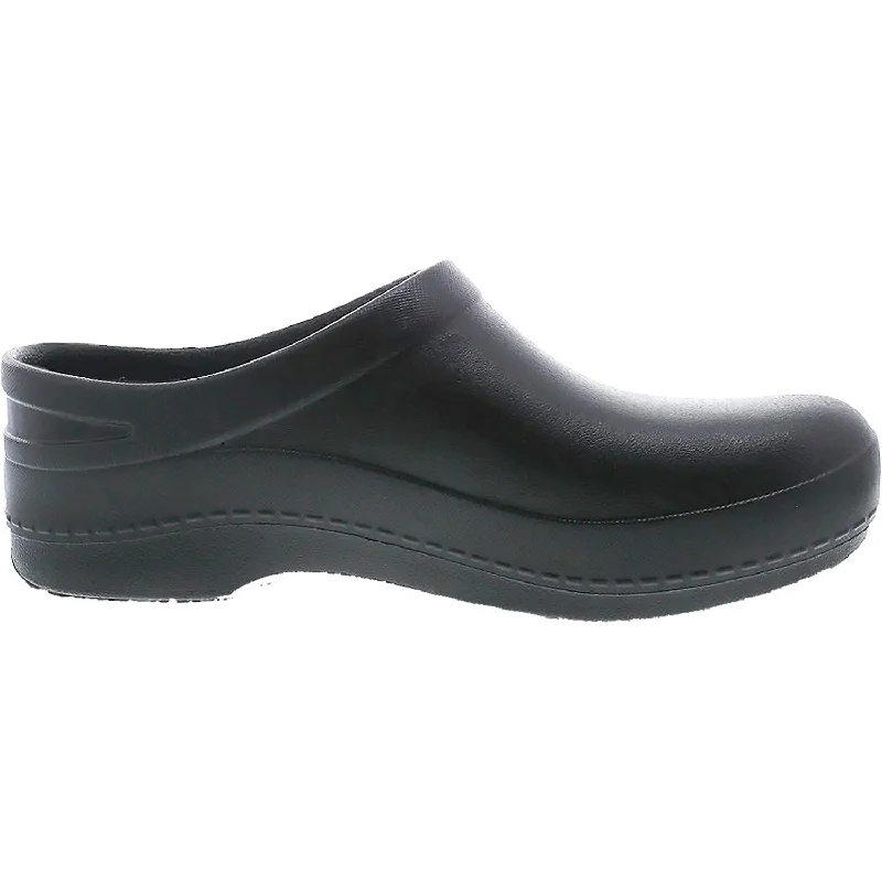 clogs for maximum foot protection-Women's Dansko Kaci Black Molded EVA