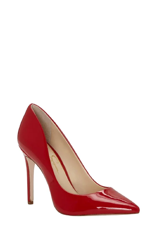 Cassani Pumps In Red Patent