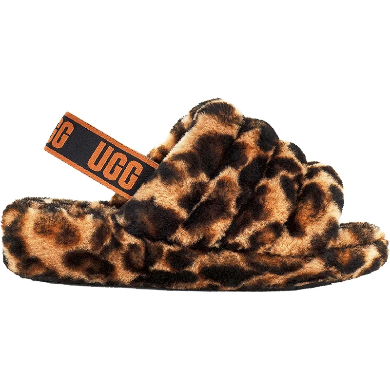 Heavy-Design Slippers-Cozy slippers for warm moments at home-Women's UGG Fluff Yeah Slide Panther Butterscotch Sheepskin