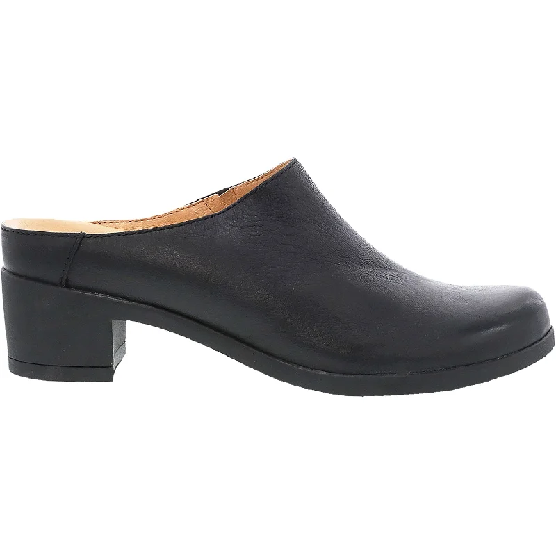 clogs for relaxed, comfortable look-Women's Dansko Carrie Black Burnished Nubuck