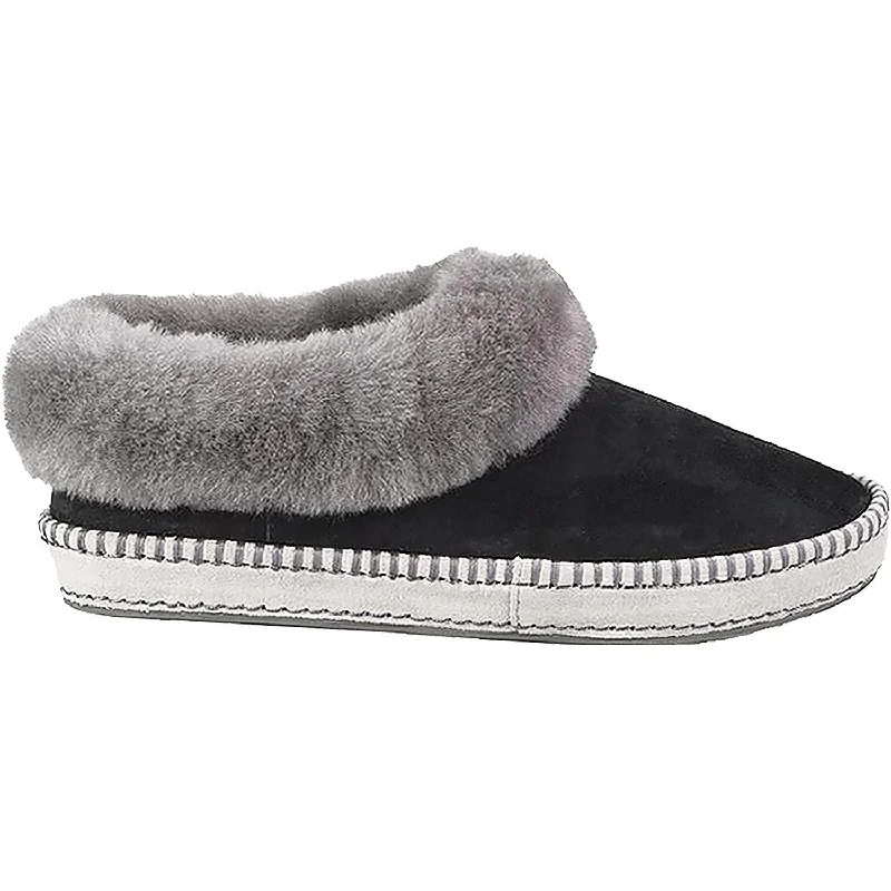 Everyday Slippers-Slip-on slippers for convenience and style-Women's UGG Wrin Black Suede