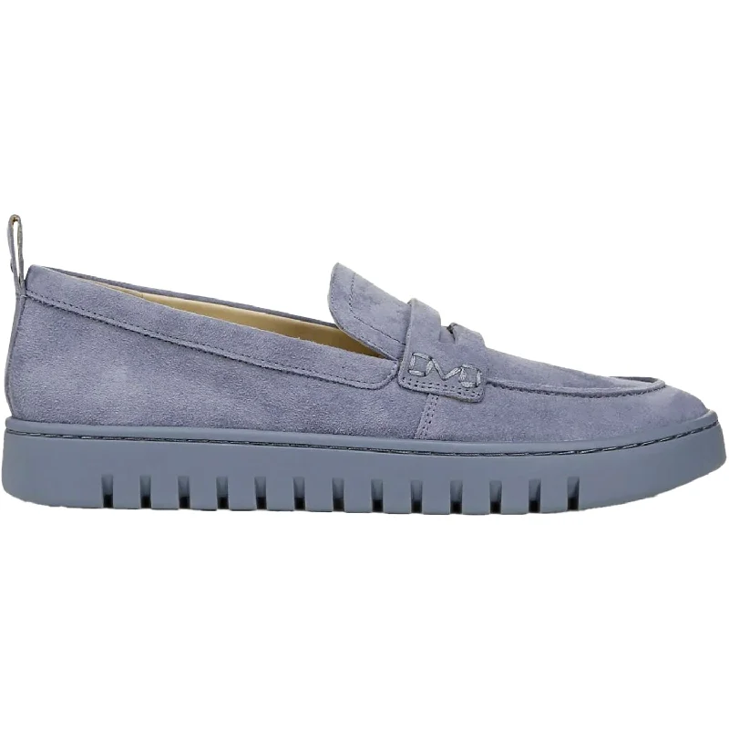 Casual Shoes day to night-Comfortable-casual-shoes-for-daily-activities-Women's Vionic Uptown Loafer Vintage Blue Haze Suede