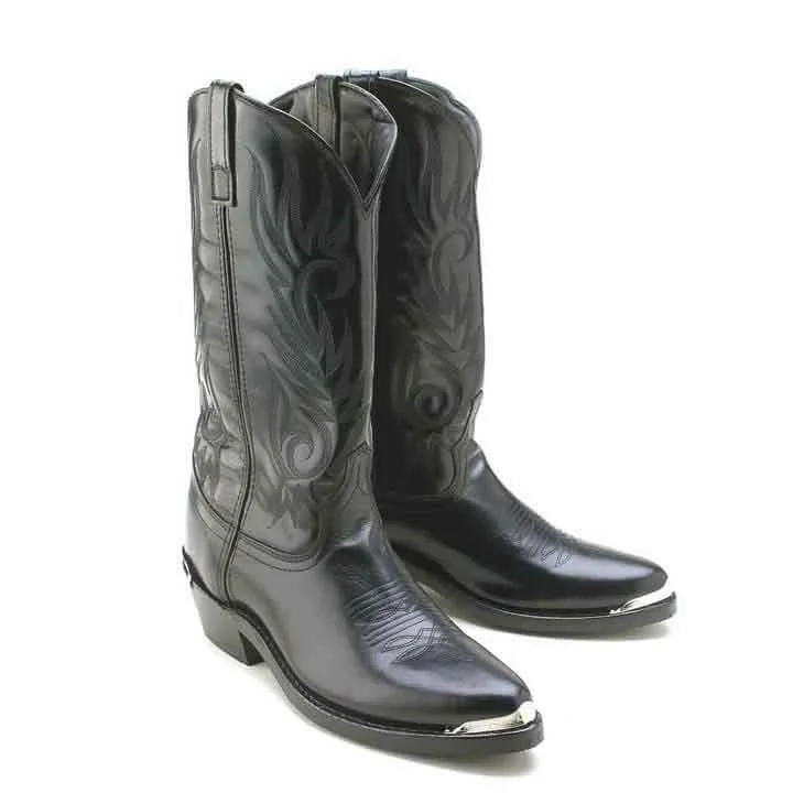 Boots bartender style-Laredo Black Crazy Horse Leather Boots