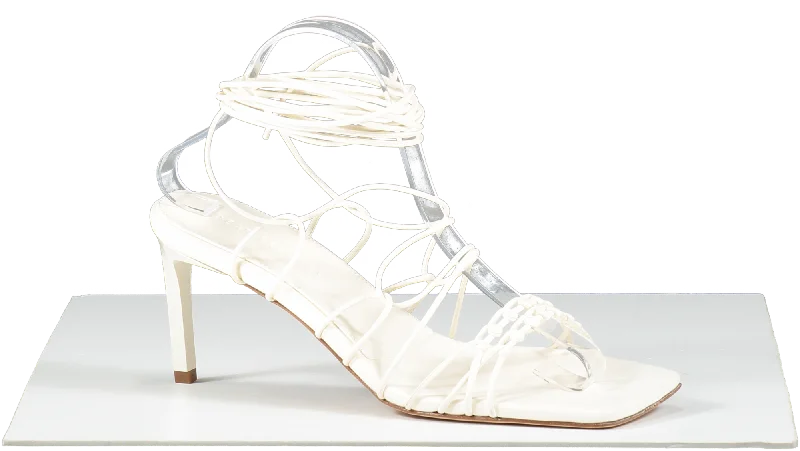 Dear Frances Cream Strappy Heels UK 6 EU 39 👠