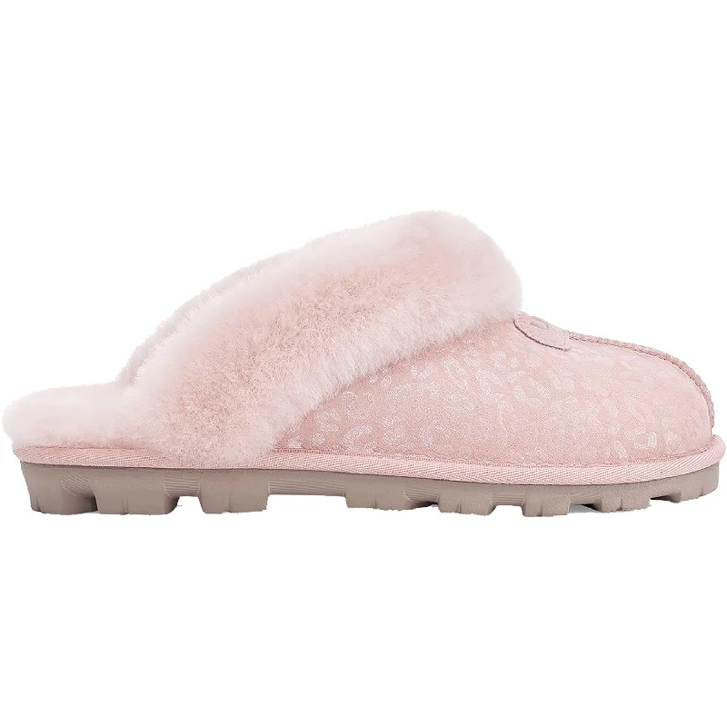 Creator Slippers-Snuggly slippers for total home relaxation-Women's UGG Coquette Snow Leopard Quartz