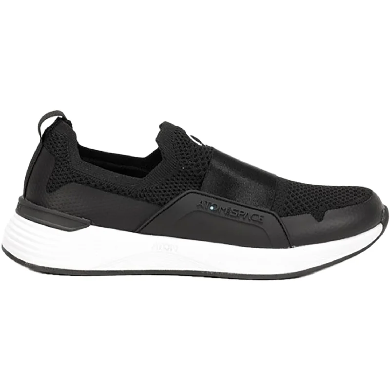 Casual Shoes padded insole-Comfortable-casual-shoes-with-good-arch-Women's Atom by Fluchos Time Nano Fit Black Synthetic