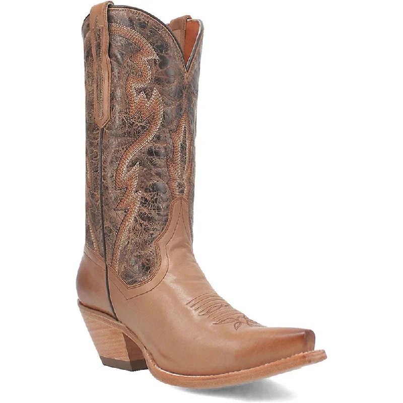 Boots neon pop-Dan Post Women's Tria Honey/Brown Western Boots