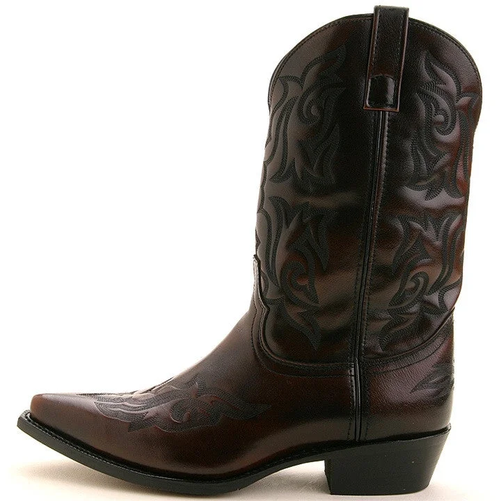 Boots restaurant step-Laredo Hawke Brown Dress Western Boots