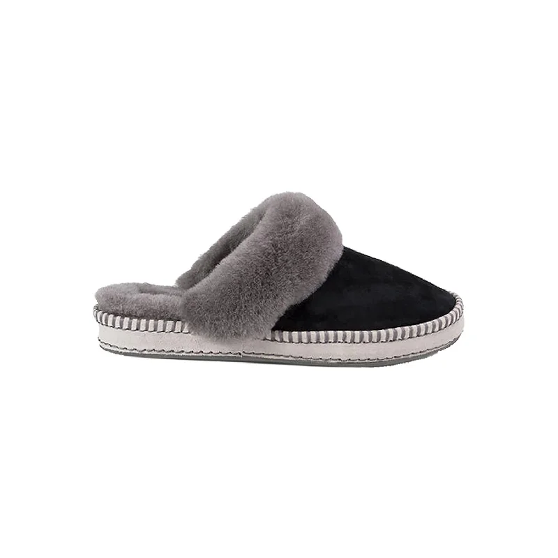 Non-Skid Slippers-Stylish slippers for home fashion-Women's UGG Aira Black Suede